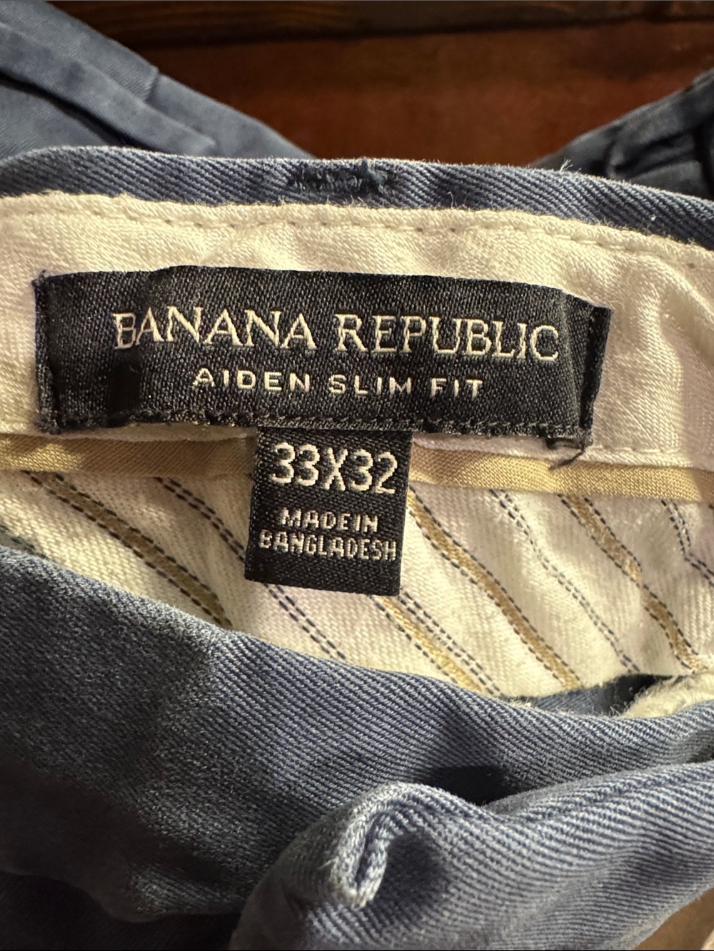 BUNDLE Banana Republic Men's Chinos in Gray, Navy, Tan, Brown - Picture 2 of 9